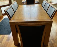 Dining table and chairs