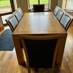 Dining table and chairs