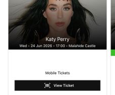 Katy Perry ticket