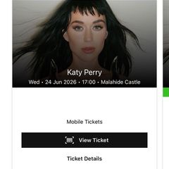 Katy Perry ticket