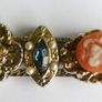 Ross Simons Vintage Multi-Stone Cameo Slide Charm Wrist Watch Gold Plated Watch Image 4