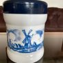 Vintage Opaline Tobacco Jar for Fantastica N V Willem II Sigarenfabrieken Valkenswaard Holland Image 4