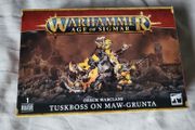 Games Workshop Warhammer AoS Orruk Warclans Tuskboss on Maw-Grunta Age of Sigmar Iron Jawz