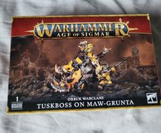 Games Workshop Warhammer AoS Orruk Warclans Tuskboss on Maw-Grunta Age of Sigmar Iron Jawz