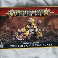 Games Workshop Warhammer AoS Orruk Warclans Tuskboss on Maw-Grunta Age of Sigmar Iron Jawz