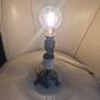 Vintage Mid Century marble.onyx brass gold metal ormate lamp base Image 2