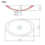 Wash Basin 59.3x35.1x10.7 cm Mineral Cast/Marble Cast White Image 6