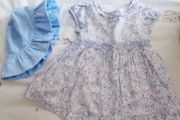 The white company baby dress &amp; matching hat
