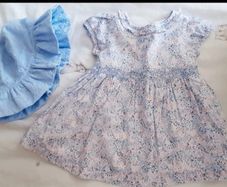 The white company baby dress & matching hat