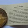 Berlin wall Germany reunification 1990 Gold gilded proof in case Image 3