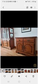 Glass Display Cabinet and Matching Unit