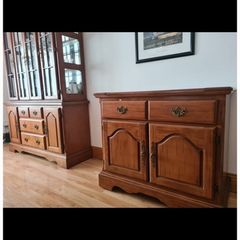 Glass Display Cabinet and Matching Unit