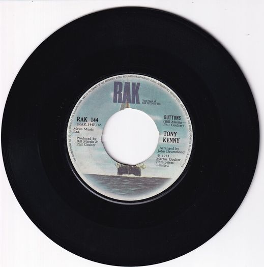 Tony Kenny Heart Of Stone Uk Press 1973 Rak Records