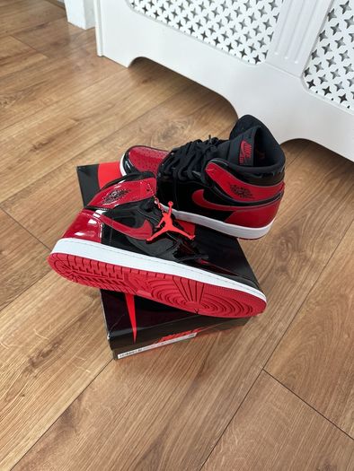 Air Jordan 1 high OG Patent Bred uk7.5 DS