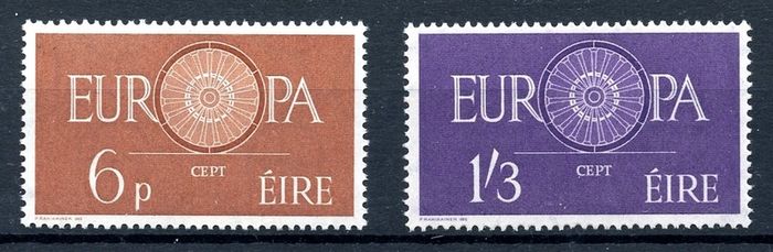 Ireland 1960 - Scott 175-176 Europa - C. Value 55.00 Euro - Mint Never Hinged - Free Postage