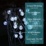Solar Lights Outdoor Garden Lights Solar Powered 23ft 50 LED Fairy Lights 8 Modes Auto On/Off Outdoor Christmas Lights Waterproof Globe String Lights for Garden Gazebo Patio Party Xmas Tree Image 2