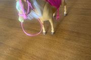 barbie Mattel horse 2013 , hat , horseshoe and rosette