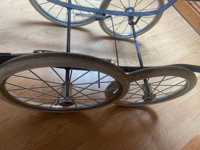vintage silver cross pram