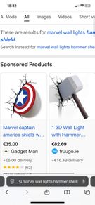 Marvel 3d wall lights