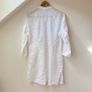 Monsoon White 100% Linen Embroidered Shirt Dress / Beach Tunic Image 4