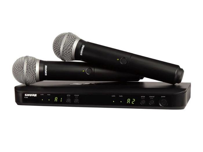 Shure Wireless Dual Vocal System with two PG58 Handheld Transmitters