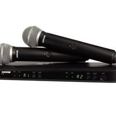 Shure Wireless Dual Vocal System with two PG58 Handheld Transmitters