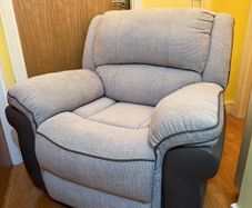Gray Reclining Armchair