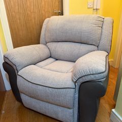 Gray Reclining Armchair