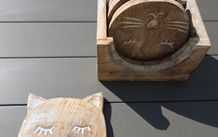 Cat Coaster Set