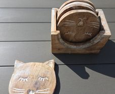 Cat Coaster Set
