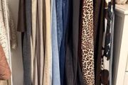Clothes Rail - Movable Clothes Rack with Bottom Shoes Shelf, Heavy-Duty Clothing