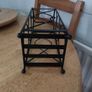 Black Metal Wrought Iron Wine Rack - Perfect New Condition Image 7