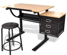 New Drawing Table with Stool