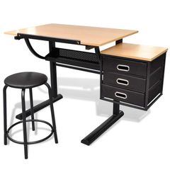 New Drawing Table with Stool