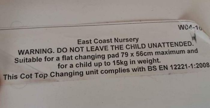East coast cot top changer