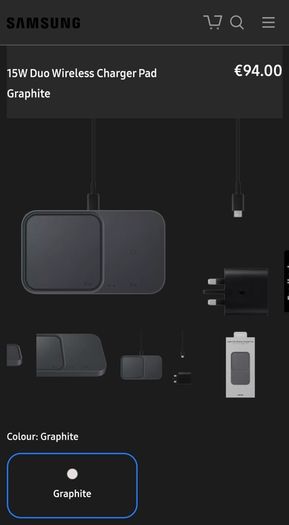 Samsung 15W Duo Wireless Charger Pad