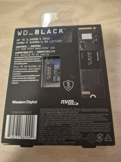New 500gb Wd Black Nvme Ssd
