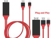 HDTV HDMI AV cable iphone digital TV USB lightning to HDMI TV Connector