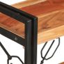 3-Tier Bookcase 140x30x80 cm Solid Acacia Wood Image 3