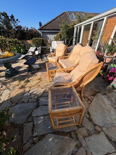5 piece rattan conservatory furniture suite