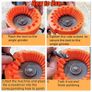 Anti-Stripping Angle Grinder Drill Bit Sharpener 2-13mm 20 Holes with Metal Thread Inserts Fit 115/125 Grinders Renew Old Bits Image 4