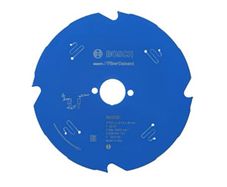 Bosch 190mm Fiber Cement saw Blade, 190mm x 30mm, 4 Teeth, Blue