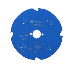 Bosch 190mm Fiber Cement saw Blade, 190mm x 30mm, 4 Teeth, Blue