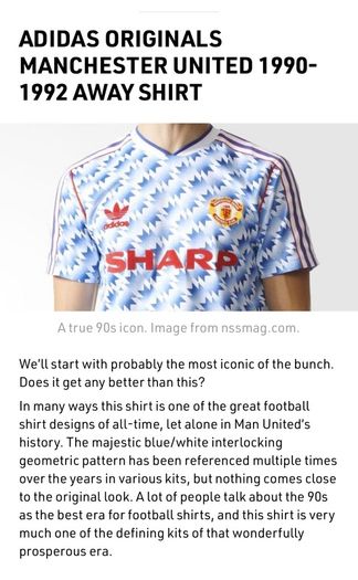 Man United retro jersey