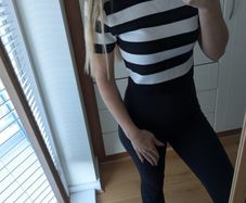 top womens , Top Women, t-shirt  , black and white, short striped T-shirt Basic
