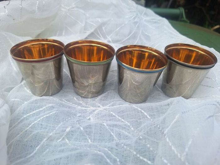 Rare West German Duo Flask and Cups