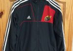 Munster Rugby. Official Adidas Youths Age 11-12 Years Track Jacket.Touchline Jacket. Bench Jacket. Collect In Dublin Or Receive Via Post.