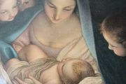Antique Print , Religous print,  Carlo Maratta, Holy Night, Renaissance Print, Carlo Maratti