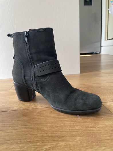 ecco black womens ankle boots size 38