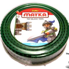 LEGO ZURU MAYKA Tape Green 4 Stud Wide 2 Metres Long 6.5 FT Adhesive Toy Block Tape Brand New Sealed